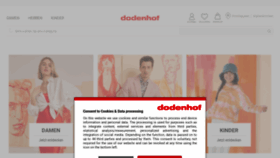 What Dodenhof.de website looked like in 2023 (1 year ago)