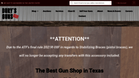 What Durysguns.com website looked like in 2023 (1 year ago)