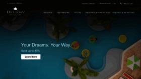 What Dreamsresorts.com website looked like in 2023 (1 year ago)