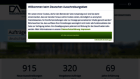 What Deutsches-ausschreibungsblatt.de website looked like in 2023 (1 year ago)