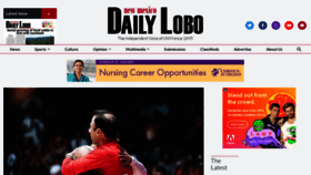 What Dailylobo.com website looked like in 2023 (1 year ago)