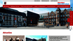 What Duesseldorf.de website looked like in 2023 (1 year ago)