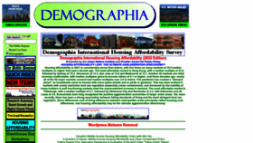What Demographia.com website looked like in 2023 (1 year ago)