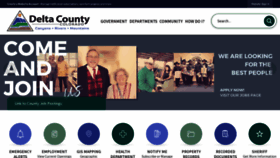 What Deltacounty.com website looked like in 2023 (1 year ago)
