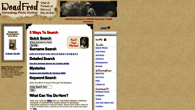 What Deadfred.com website looked like in 2023 (1 year ago)