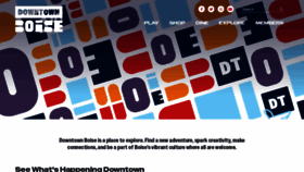 What Downtownboise.org website looked like in 2023 (1 year ago)