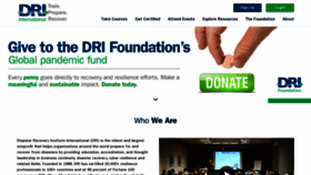 What Drii.org website looked like in 2023 (1 year ago)