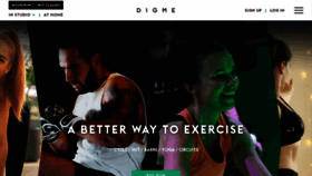 What Digmefitness.com website looked like in 2023 (1 year ago)