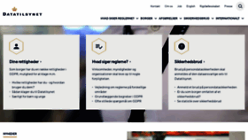 What Datatilsynet.dk website looked like in 2023 (1 year ago)