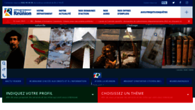 What Departement974.fr website looked like in 2023 (1 year ago)