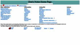 What Donsnotes.com website looked like in 2023 (1 year ago)