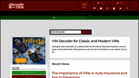 What Decodethis.com website looked like in 2023 (1 year ago)