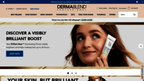 What Dermablend.com website looked like in 2023 (1 year ago)