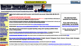 What Doctoryourself.com website looked like in 2023 (2 years ago)
