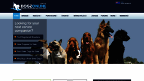 What Dogzonline.com.au website looked like in 2023 (1 year ago)