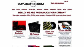 What Duplication.ca website looked like in 2023 (1 year ago)