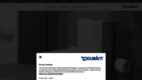 What Duravit.com website looked like in 2023 (1 year ago)