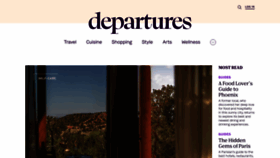 What Departures.com website looked like in 2023 (1 year ago)