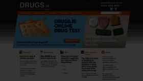 What Drugs.ie website looked like in 2023 (1 year ago)