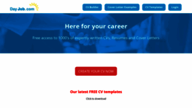 What Dayjob.com website looked like in 2023 (1 year ago)