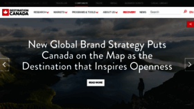 What Destinationcanada.com website looked like in 2023 (1 year ago)