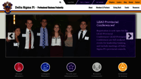 What Deltasigmapi.org website looked like in 2023 (1 year ago)