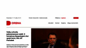 What Drbna.cz website looked like in 2023 (1 year ago)