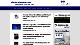What Decorahnews.com website looked like in 2023 (1 year ago)