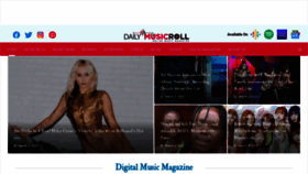 What Dailymusicroll.com website looked like in 2023 (1 year ago)