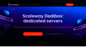 What Dedibox.fr website looked like in 2023 (1 year ago)