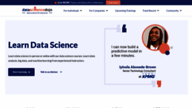 What Datasciencedojo.com website looked like in 2023 (1 year ago)