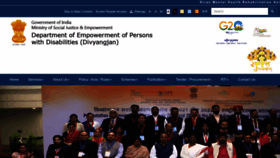 What Disabilityaffairs.gov.in website looked like in 2023 (2 years ago)