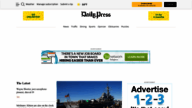 What Dailypress.com website looked like in 2023 (1 year ago)