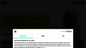 What Dierenbescherming.nl website looked like in 2023 (1 year ago)