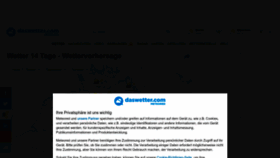 What Daswetter.com website looked like in 2023 (1 year ago)