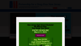 What Drugfreenj.org website looked like in 2023 (1 year ago)
