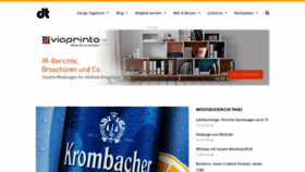 What Designtagebuch.de website looked like in 2023 (1 year ago)