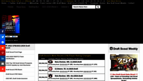 What Draftscout.com website looked like in 2023 (1 year ago)