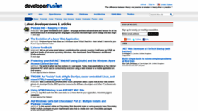 What Developerfusion.com website looked like in 2023 (1 year ago)