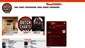 What Dutchcharts.nl website looked like in 2023 (1 year ago)