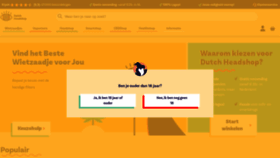 What Dutch-headshop.nl website looked like in 2023 (1 year ago)