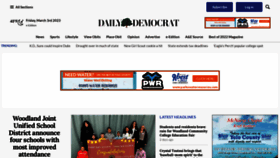 What Dailydemocrat.com website looked like in 2023 (1 year ago)