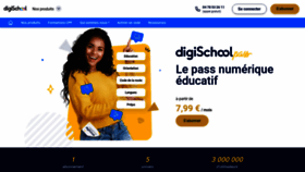 What Digischool.fr website looked like in 2023 (1 year ago)