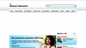 What Distance-education.org website looked like in 2023 (1 year ago)