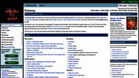 What Doomwiki.org website looked like in 2023 (1 year ago)
