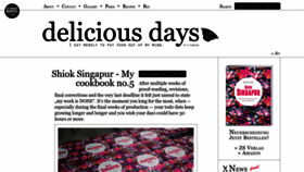 What Deliciousdays.com website looked like in 2023 (1 year ago)