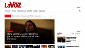 What Diariolavoz.net website looked like in 2023 (1 year ago)