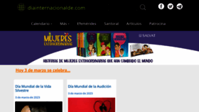 What Diainternacionalde.com website looked like in 2023 (1 year ago)