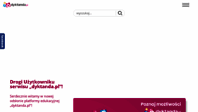 What Dyktanda.pl website looked like in 2023 (1 year ago)