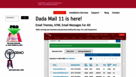 What Dadamailproject.com website looked like in 2023 (1 year ago)